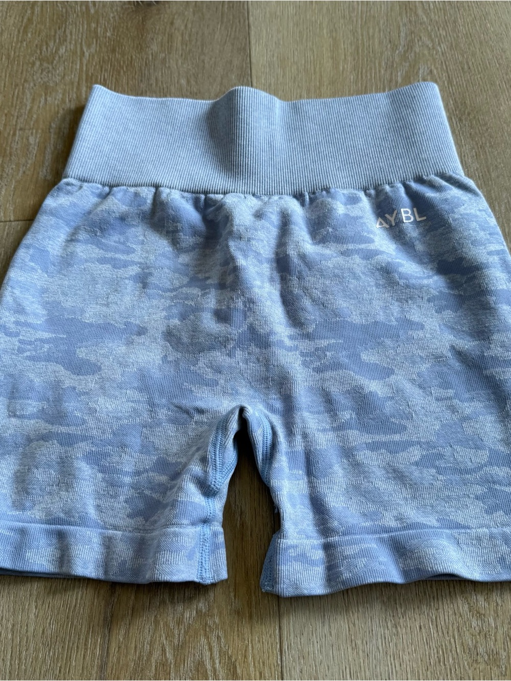 AYBL Blue Camo Stretch Bike Shorts